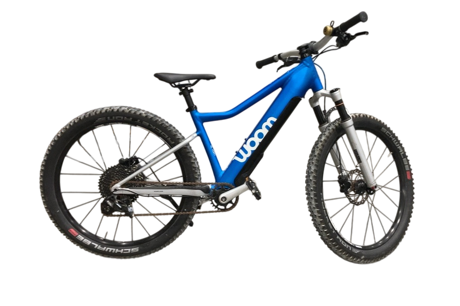 Woom UP 5 Electric Mountain Bike, Electric Blue