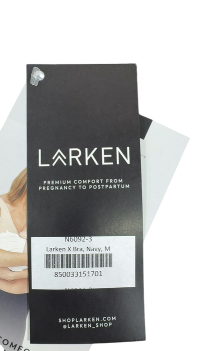 Shop Larken The Larken X Nursing Bra, Medium, Marine at GoodBuy Gear