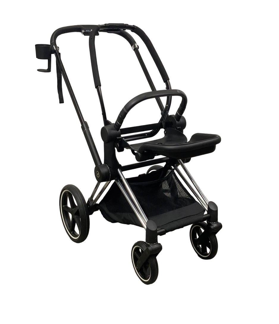 Cybex PRIAM Stroller Frame And Seat, 2019, Chrome/Black — GoodBuy Gear