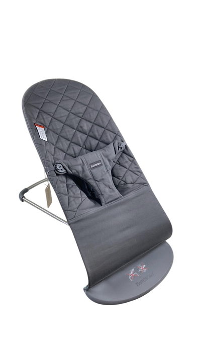 Shop BabyBjorn Bouncer Bliss, Anthracite Cotton Classic Quilt, Dark Gray Frame at GoodBuy Gear