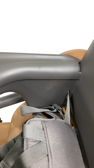 Shop Bugaboo Giraffe High Chair, w/ Grey Baby Set, Warm Wood/Grey at GoodBuy Gear