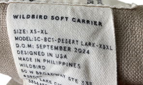 Shop Wildbird Aerial Carrier, Desert Lark, XS-XL at GoodBuy Gear