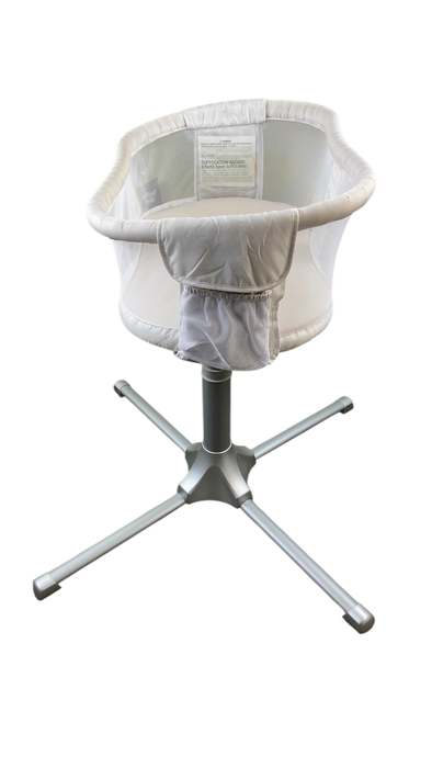 Shop Halo BassiNest Swivel Sleeper Premiere Series, Silver Damask at GoodBuy Gear