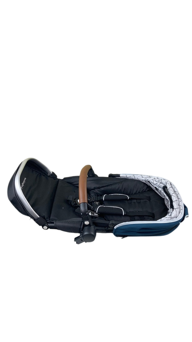 Shop Mockingbird 2nd Seat Kit with Extendable Canopy, Sea, Silver With Penny Leather, Windowpane at GoodBuy Gear