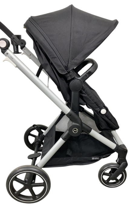 Shop Cybex Eos Stroller, 2024, Moon Black, Silver at GoodBuy Gear