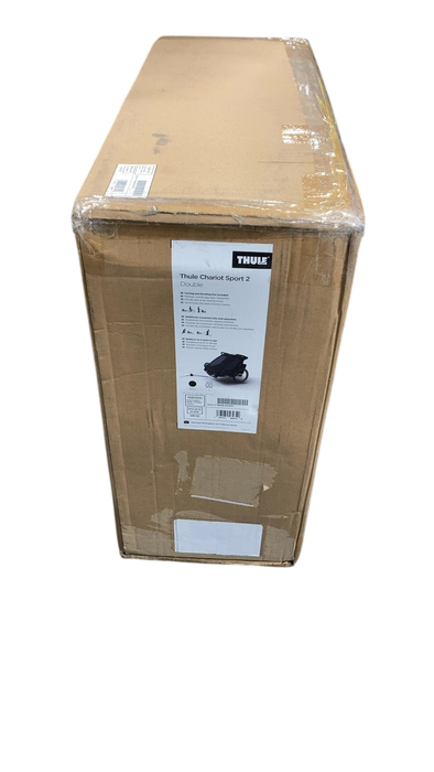 Shop Thule Chariot Sport 2 Bike Trailer, 2024, Black, Double at GoodBuy Gear
