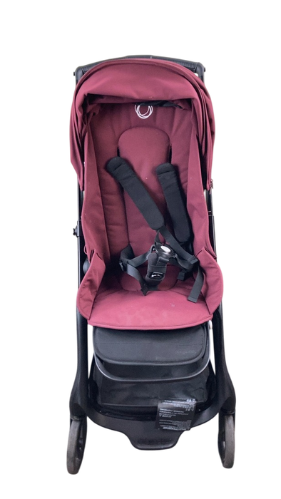 Shop Bugaboo Dragonfly Bassinet and Seat Stroller, 2024, Black, Dark Cherry, Dark Cherry at GoodBuy Gear