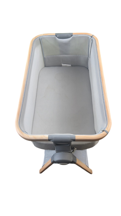 Shop Venice Child California Dreaming Portable Bedside Bassinet, Grey/Wood at GoodBuy Gear