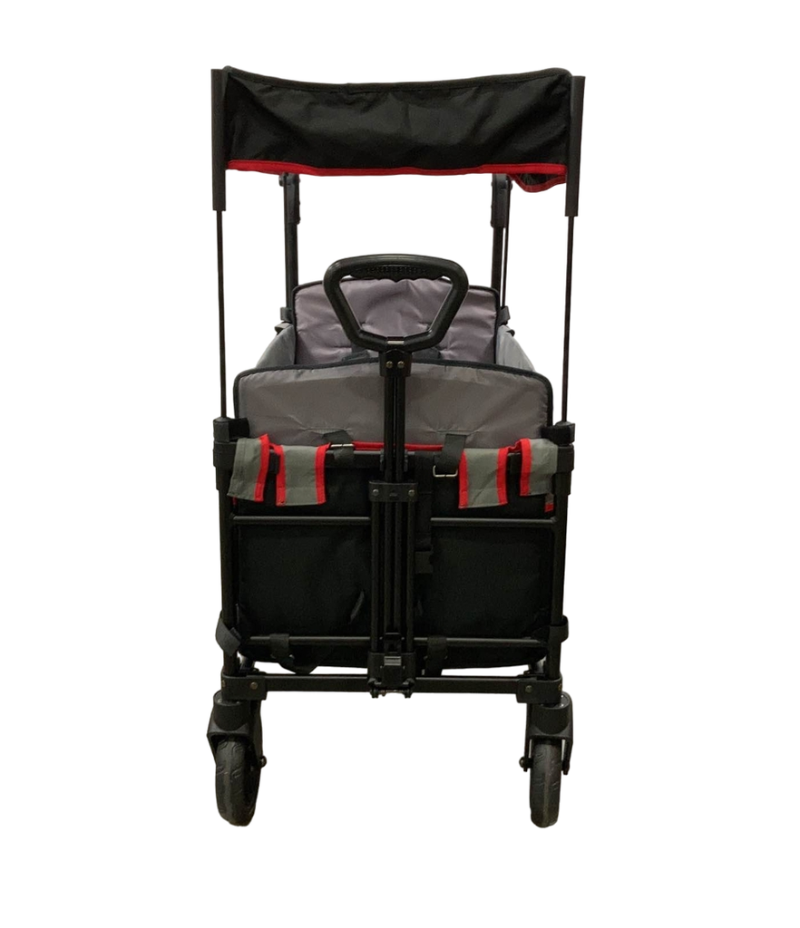 Wonderfold X2 Push + Pull Double Stroller Wagon, 2021, Black