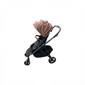 Shop Mockingbird Single to Double 3.0 Stroller, 2025, Charcoal with Penny Leather, Rose at GoodBuy Gear
