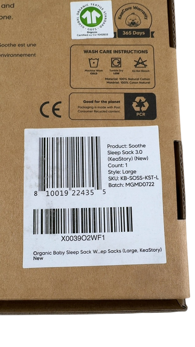 Shop KeaBabies Soothe Sleep Sack, Large, Keastory at GoodBuy Gear
