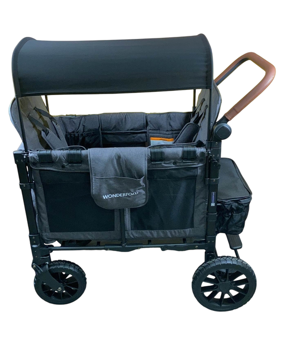 Shop Wonderfold W2 Luxe Multifunctional Double Stroller Wagon, 2023, Charcoal Gray at GoodBuy Gear