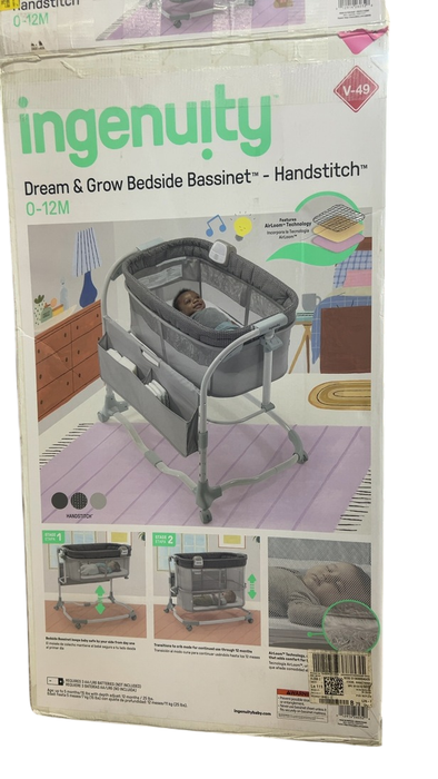 Shop Ingenuity Dream & Grow Bedside Bassinet, Handstitch at GoodBuy Gear