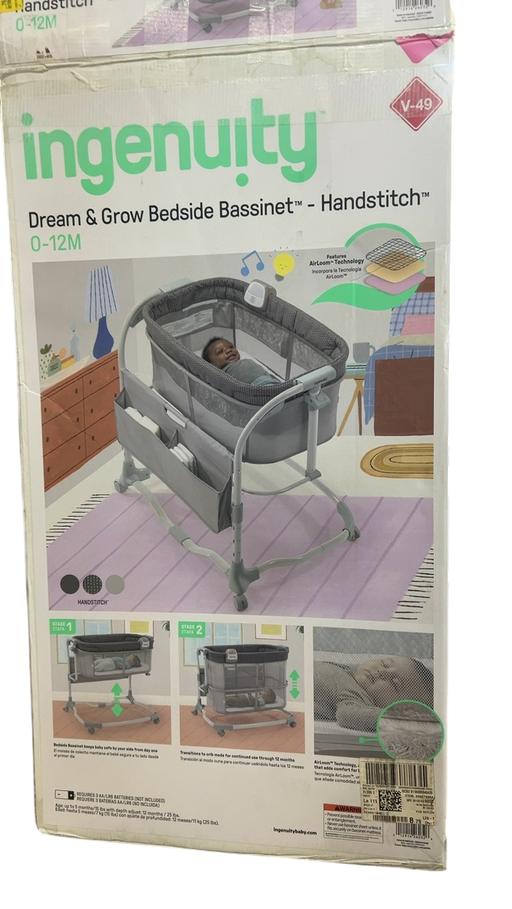 Shop Ingenuity Dream & Grow Bedside Bassinet, Handstitch at GoodBuy Gear