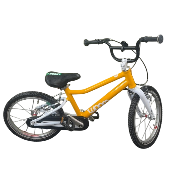 Shop Woom ORIGINAL 3 Bike "16, Base Model, Sunny Orange at GoodBuy Gear