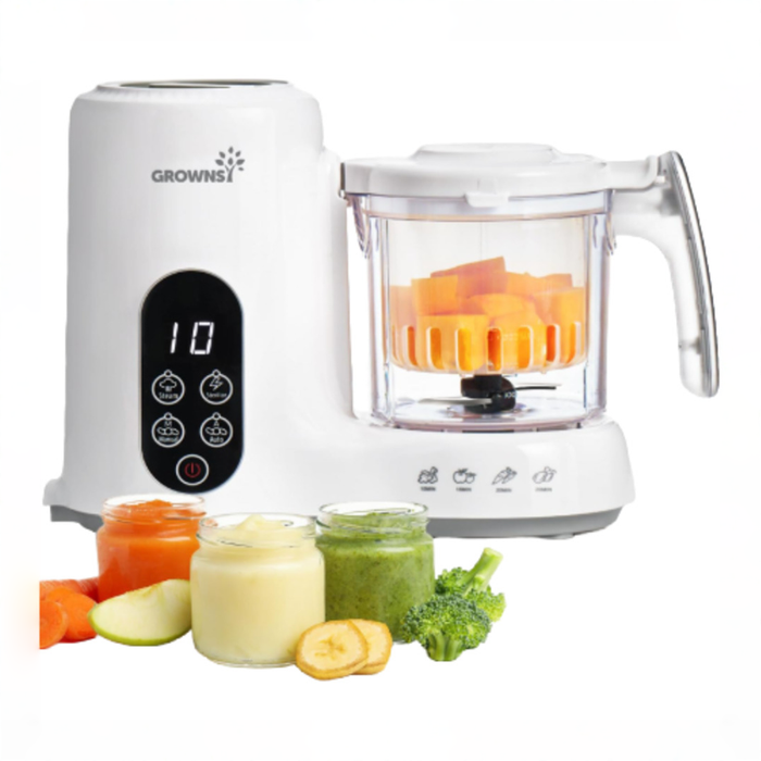 Shop Grownsy Baby Food Maker, White/Black (Model 5800E) at GoodBuy Gear