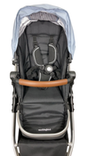 Shop Mockingbird Single to Double 2.0 Stroller, 2024, Silver With Penny Leather, Sky, Watercolor Drops at GoodBuy Gear
