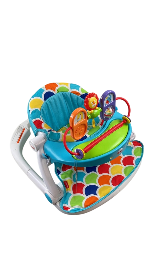 Shop Fisher Price Premium Sit-Me-Up Floor Seat with Toy Tray, Happy Hills at GoodBuy Gear