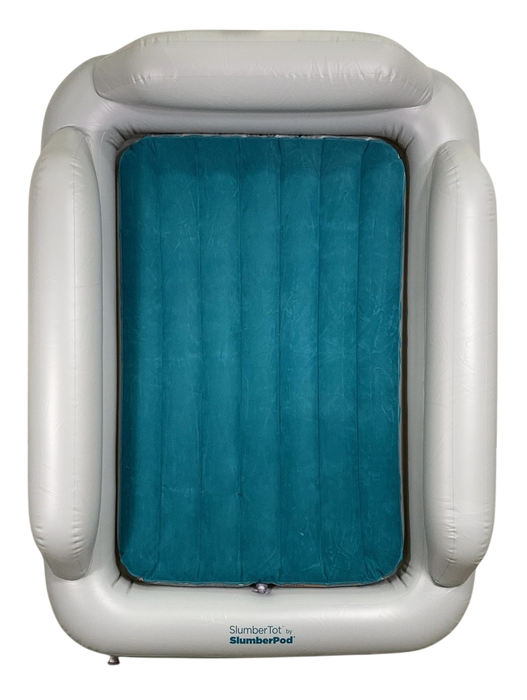 SlumberPod SlumberTot Inflatable Toddler Bed, Gray/Teal