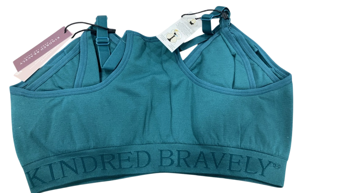 Shop Kindred Bravely Sublime Hands-Free Pumping & Nursing Bra, Regular, Teal, XL at GoodBuy Gear