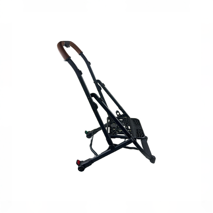 UPPAbaby MINU V2 Stroller Frame, Black with Saddle Leather, unknown
