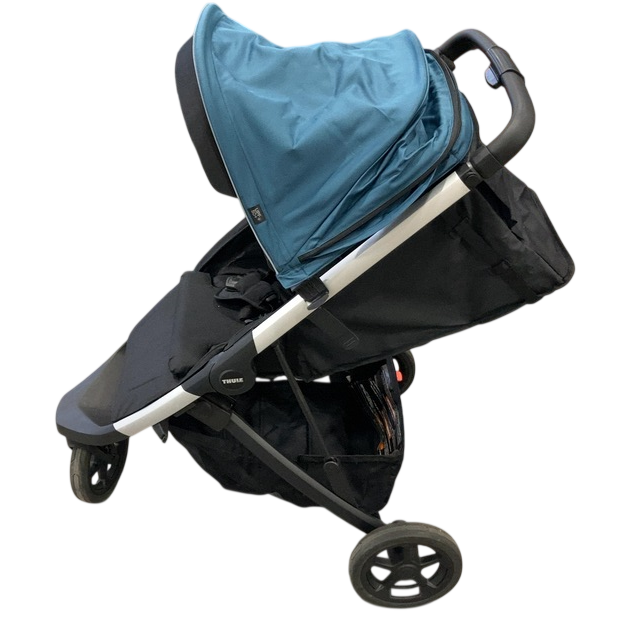 Shop Thule Spring Stroller, 2024, Aluminum, Majolica Blue at GoodBuy Gear