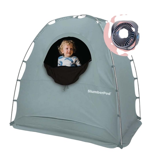 Shop SlumberPod 3.0 Sleep Canopy with Fan, Slate Blue at GoodBuy Gear