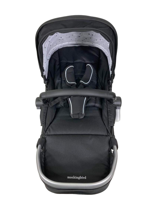 Shop Mockingbird 2nd Seat Kit 2.0, Black, Silver With Black Leather, Watercolor Drops at GoodBuy Gear