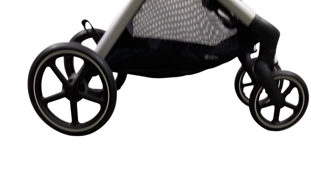 Shop Cybex Eos Stroller, 2024, Moon Black, Silver at GoodBuy Gear
