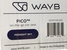 Shop WAYB Pico Portable Car Seat, 2022, Midnight Sky at GoodBuy Gear