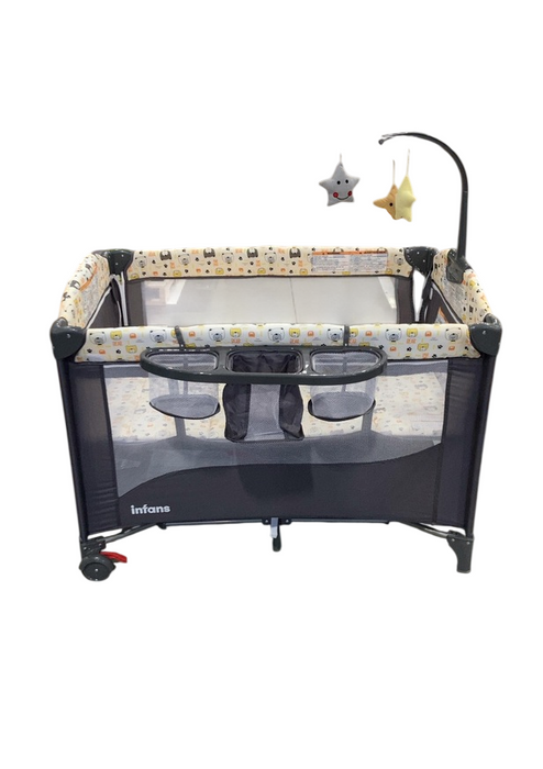 Shop Anna Queen 4 in 1 Pack and Play Portable Deluxe Nursery Center, Grey at GoodBuy Gear