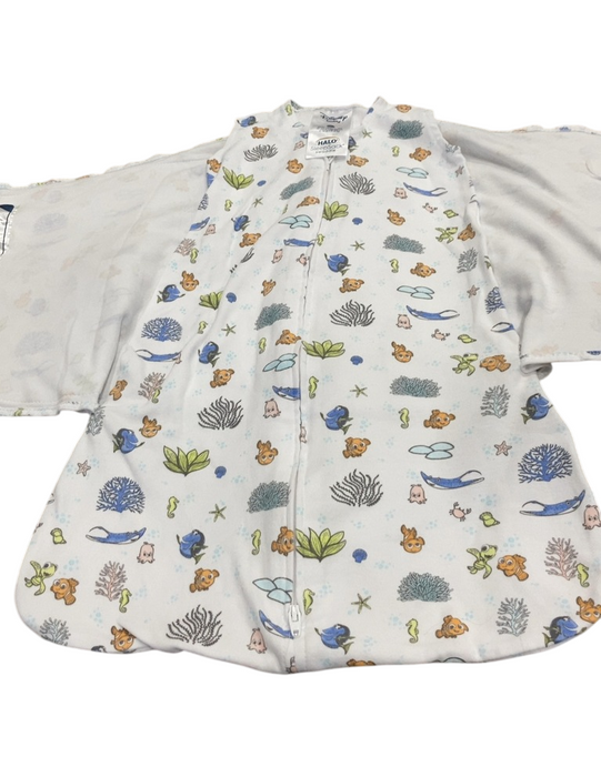 Shop Halo Organic Cotton SleepSack Swaddle, Newborn, Great Barrier Reef, Finding Nemo at GoodBuy Gear