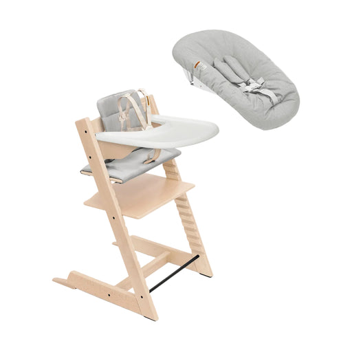 Shop Stokke Tripp Trapp High Chair Complete² + Newborn Set, Anthracite, Natural at GoodBuy Gear