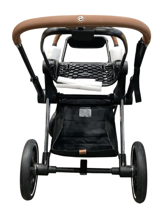 Shop Cybex PRIAM Stroller Frame And Seat, 2021, Chrome/Brown at GoodBuy Gear
