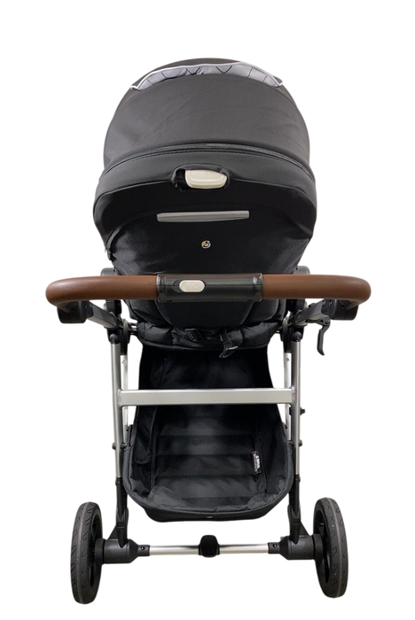 Shop Mockingbird Single to Double 2.0 Stroller, 2024, Black, Silver With Penny Leather, Windowpane at GoodBuy Gear