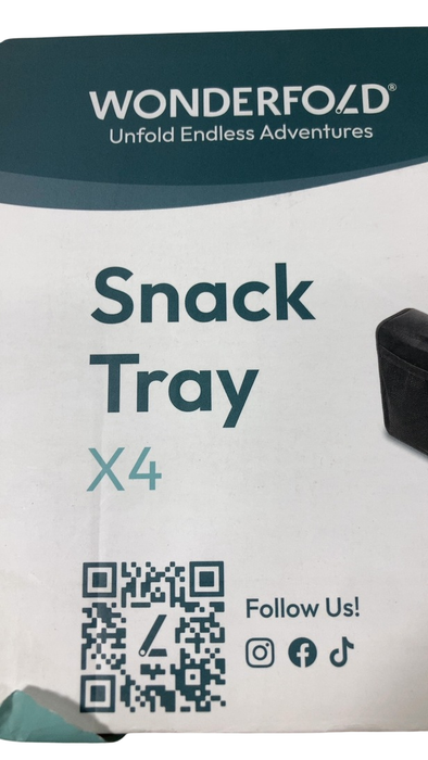 Shop Wonderfold Snack Tray, Black, X4 at GoodBuy Gear