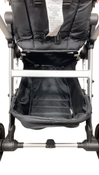 Shop Mockingbird Single to Double 2.0 Stroller, 2024, Bloom, Silver With Black Leather, Watercolor Drops at GoodBuy Gear