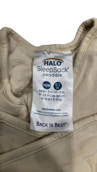 Shop Halo SuperSoft SleepSack Swaddle, Newborn, Oat at GoodBuy Gear