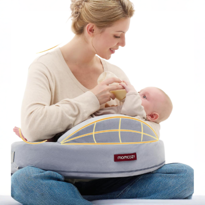 Shop Momcozy MaxSupport Nursing Pillow, Grey Original at GoodBuy Gear