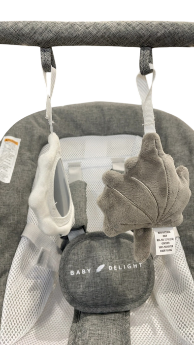 Shop Baby Delight Bloom Soothing Adjustable Lounger, Charcoal Tweed at GoodBuy Gear