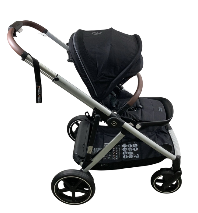 Shop Cybex e-Gazelle S Stroller, 2024, Moon Black, Silver at GoodBuy Gear