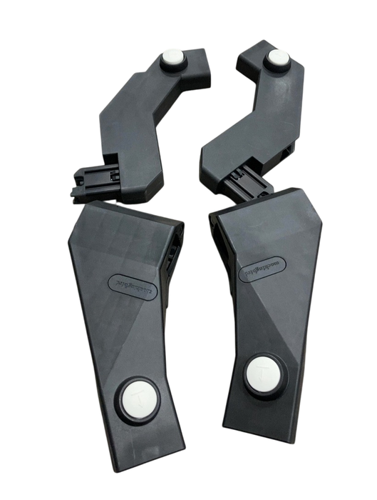 Shop Mockingbird 2nd Seat Kit with Extendable Canopy, Bloom, Watercolor Drops, Silver With Penny Leather at GoodBuy Gear