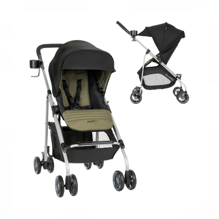 Shop Evenflo Reversi Lightweight Reversible Stroller, 2026, Leonis Green at GoodBuy Gear