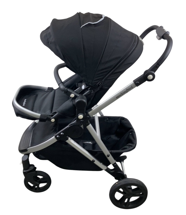 Mockingbird Single to Double 2.0 Stroller, Black, Windowpane, Silver With Black Leather, 2025