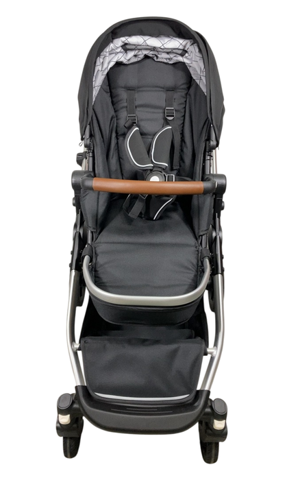 Shop Mockingbird Single to Double 2.0 Stroller, 2024, Black, Silver With Penny Leather, Windowpane at GoodBuy Gear