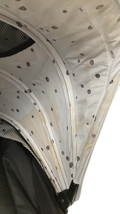 Shop Mockingbird 2nd Seat Kit with Extendable Canopy, Black, Silver With Penny Leather, Watercolor Drops at GoodBuy Gear