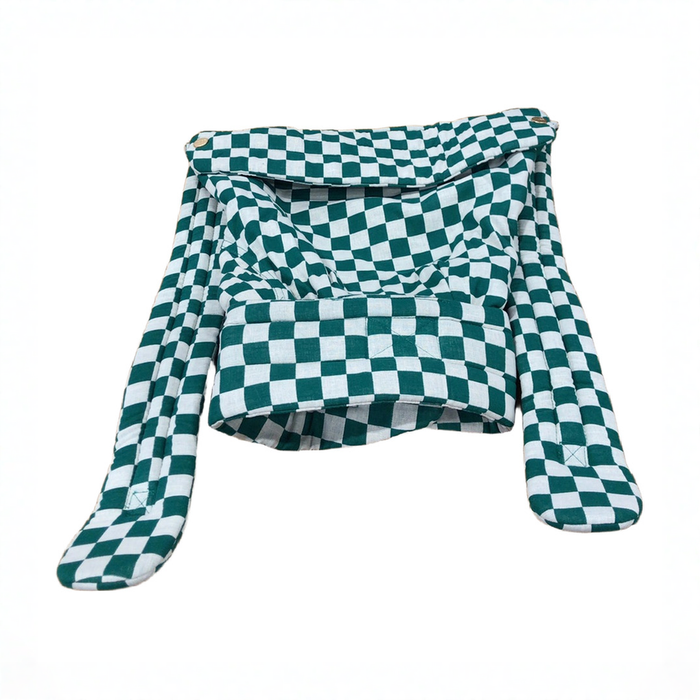 Shop Mabē The Monarch Carrier, Evergreen Check at GoodBuy Gear