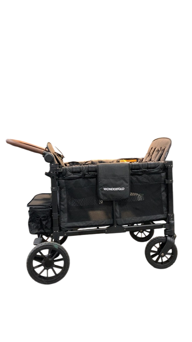 Shop Wonderfold W4 Luxe Quad Stroller Wagon, 2024, Volcanic Black at GoodBuy Gear