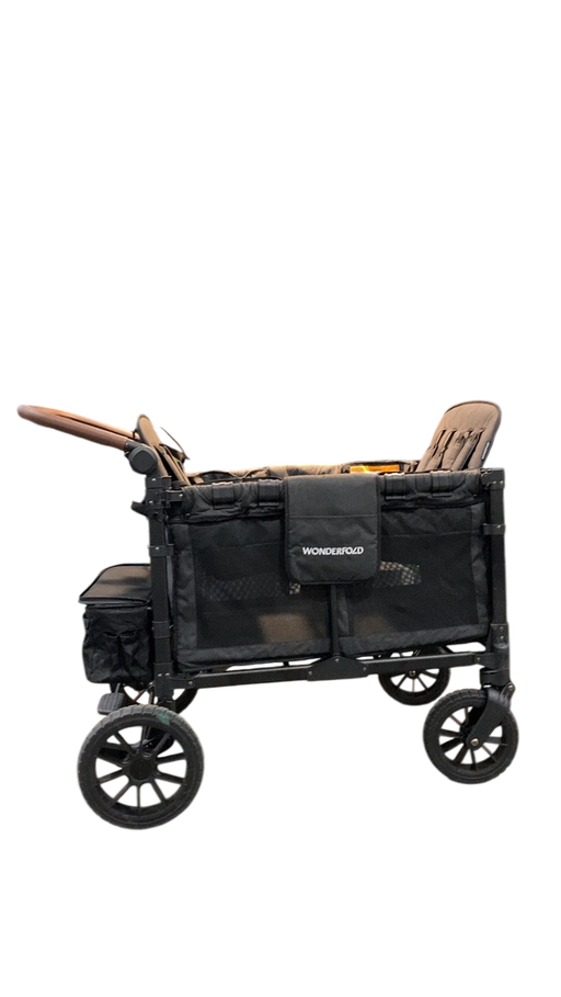 Shop Wonderfold W4 Luxe Quad Stroller Wagon, 2024, Volcanic Black at GoodBuy Gear