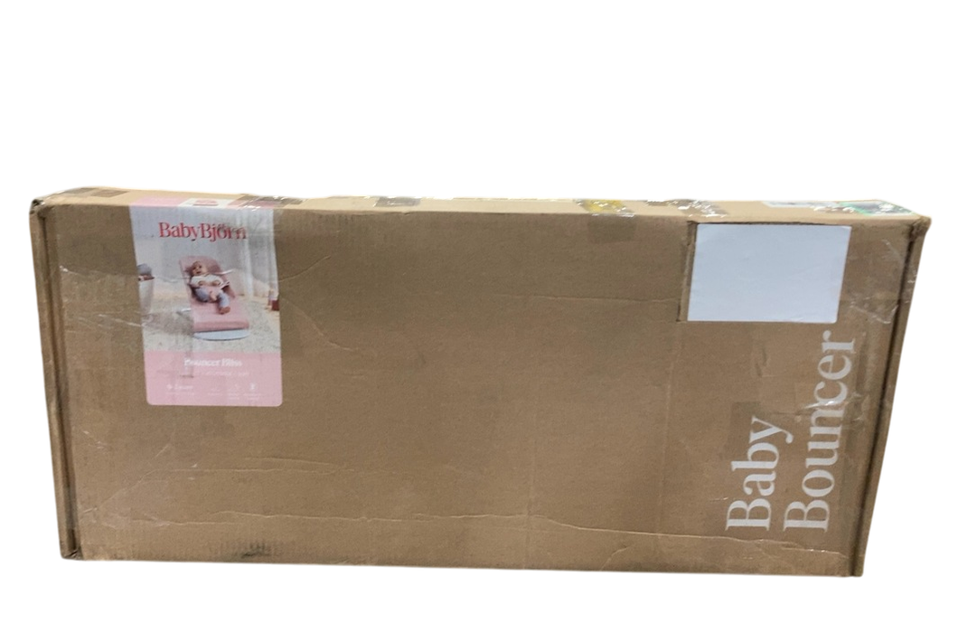 Shop BabyBjorn Bouncer Bliss, Light Pink 3D Jersey, Light Gray Frame at GoodBuy Gear